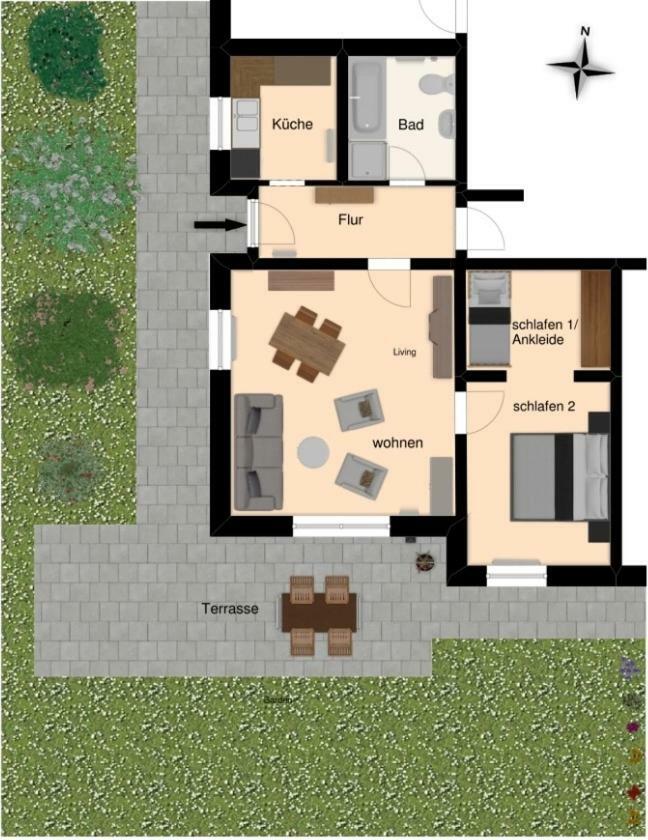 Nette Ferienwohnung Mit Eigenem Eingang Und Sonnenterrasse Idstein Ngoại thất bức ảnh